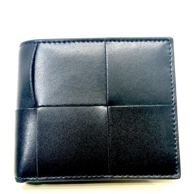 BV Men Cassette Bi-Fold Wallet Black With Coin Purse