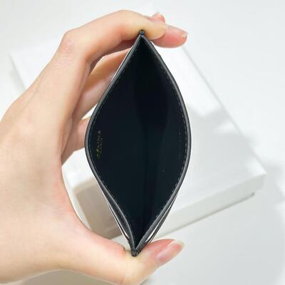Celine Triomphe Cardholder Black
