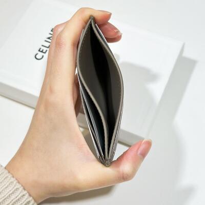 Celine Triomphe Cardholder Pebble