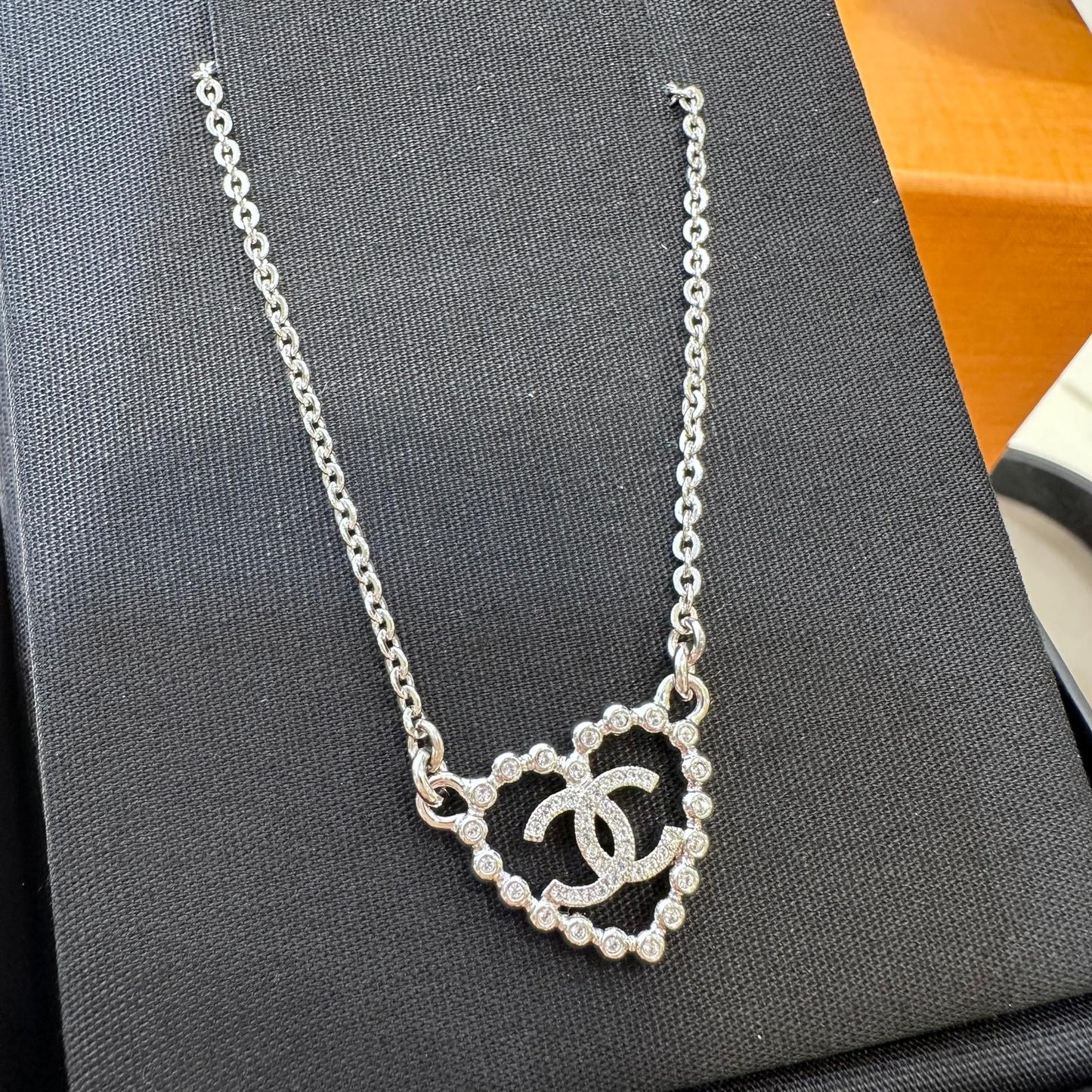 Chanel Heart CC Necklace
