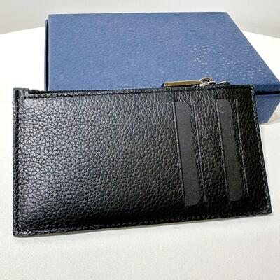 Dior Zipped Cardholder Oblique Black