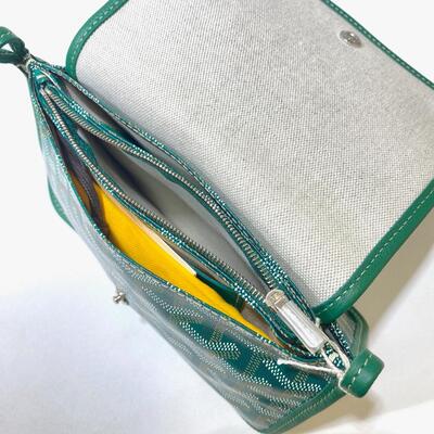 Goyard Plumet Pocket Wallet Green