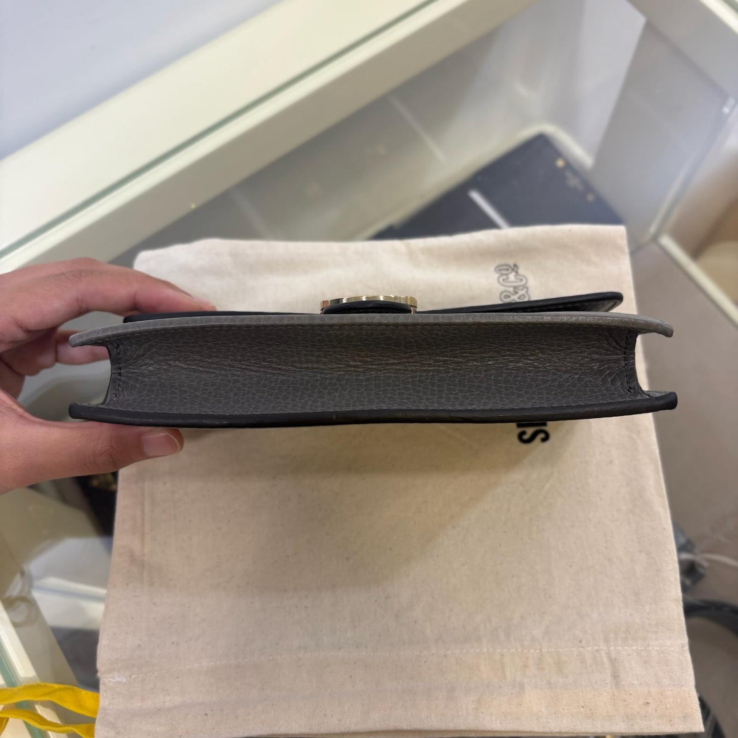 Gucci Wallet On Chain Grey (A)