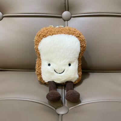 Jellycat Amuseables Toast Bag Charm 方包多士 鎖匙扣