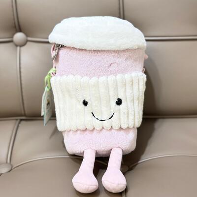 Jellycat Amuseables Coffee-To-Go Pink Bag 粉紅咖啡袋
