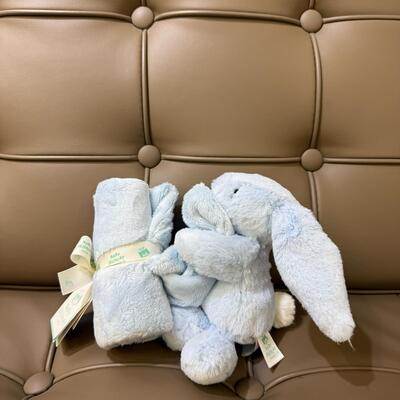 Jellycat Bashful Bunny Soother Blue 兔安撫巾