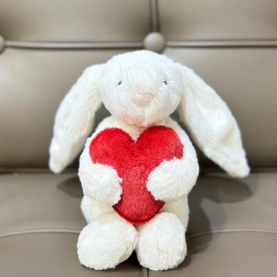 Jellycat Bashful Red Love Heart Bunny Small 兔 紅心