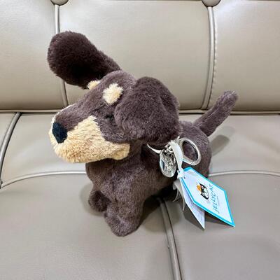 Jellycat Sausage Dog Charm 臘腸狗鎖匙扣