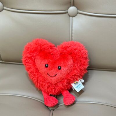 Jellycat Valentine Amuseables Beatie Heart Small 紅心