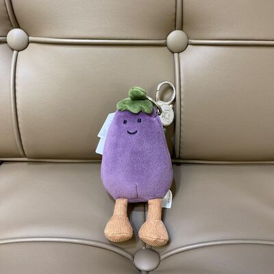 Jellycat Vivacious Vegetable Aubergine Bag Charm 茄子 鎖匙扣