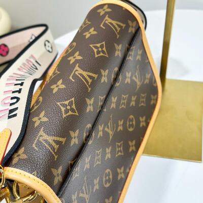LV Diane Satchel Bag Monogram Canvas Black