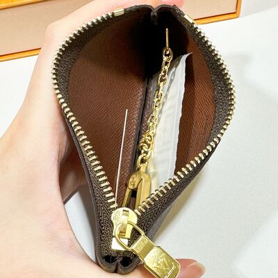 LV Key Pouch Monogram Canvas Brown