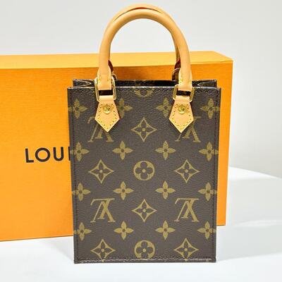 LV Petit Sac Plat Bag Monogram Canvas