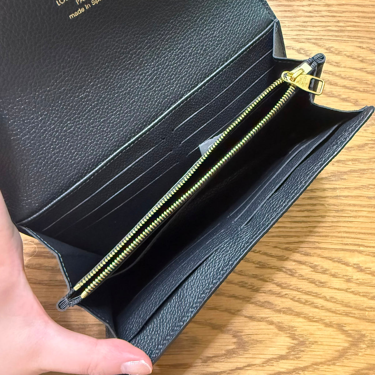 LV Sarah Wallet Monogram Empreinte Black