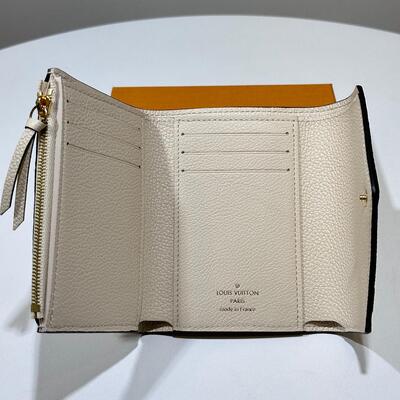 LV Victorine Wallet Monogram Leather Cream
