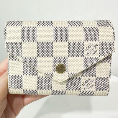 LV Victorine Wallet Damier White Pink
