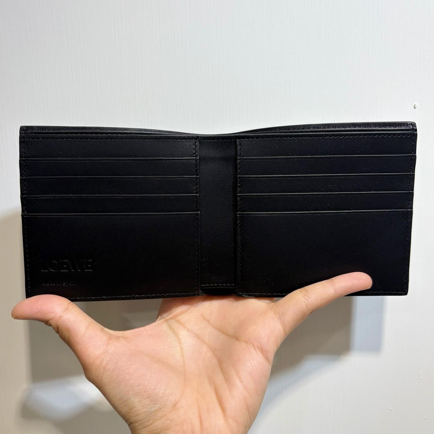 Loewe Mens Bifold Wallet Dark Grey