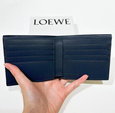 Loewe Mens Bifold Wallet Onyx Blue
