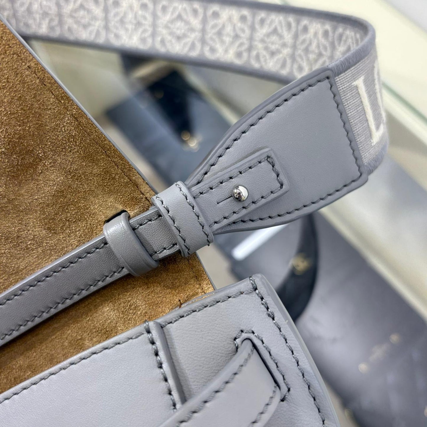 Loewe Mini Gate Dual Bag Pearl Grey (Unused)