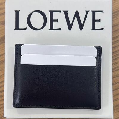 Loewe Puffer Anagram leather card holder Black