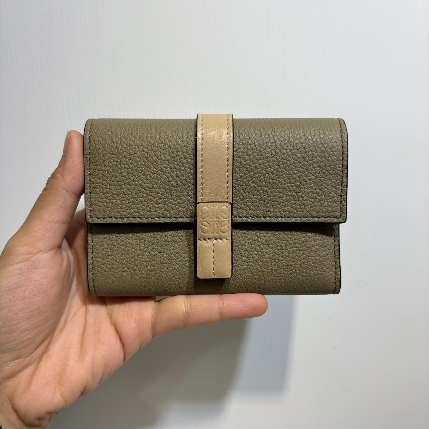 Loewe Small Vertical Wallet Dusty Beige