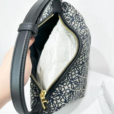 Loewe Small Cubi Anagram Navy Black