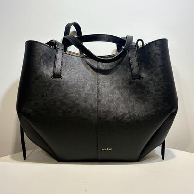 Polene Cyme Mini Grained Black