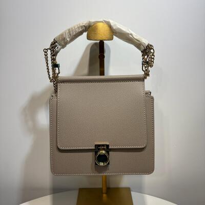 Polene Number Seven Mini Grained Taupe