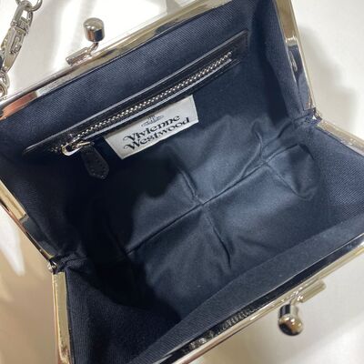 Vivenne Westwood Black Granny Frame Purse Bag