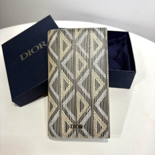 Dior Vertical Cardholder CD Diamond Grey