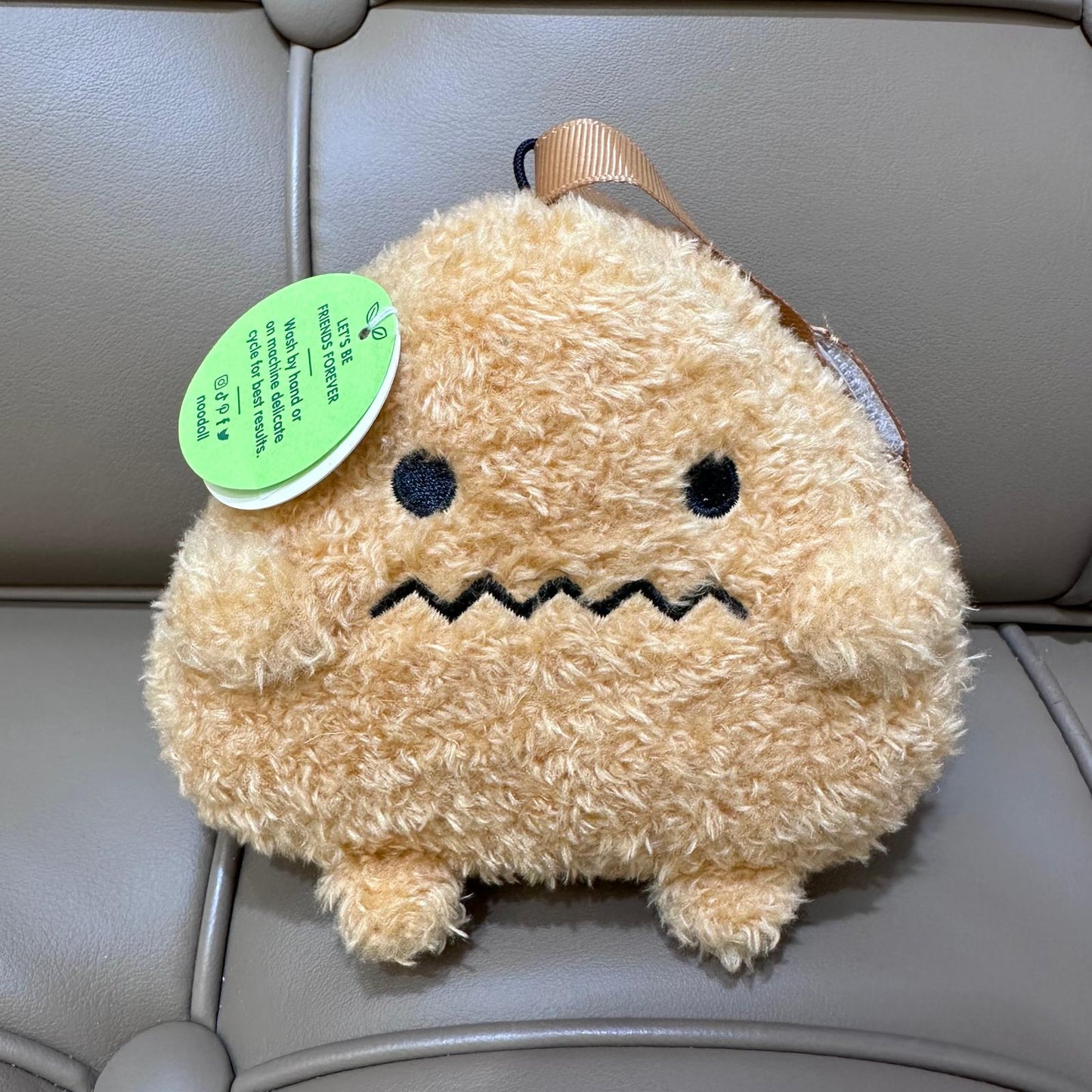 Noodoll Ricehashbrown Mini Plush Toy Keyring 薯餅鎖匙扣