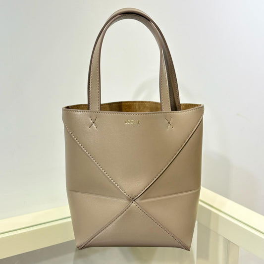 Loewe Mini Puzzle Fold Tote Sand