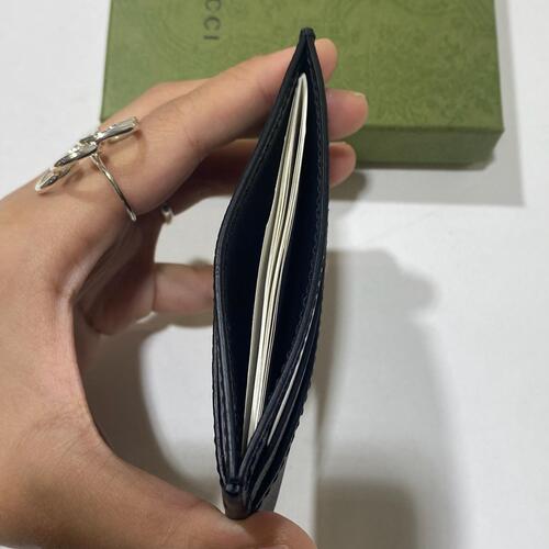 Gucci Mens GG Marmont Card Case Black