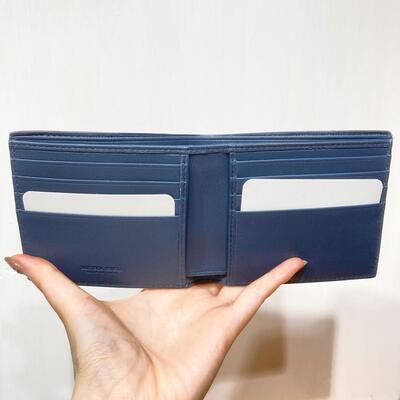 BV Mens Small Wallet Celeste Blue