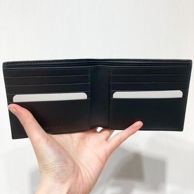 BV Mens Bi-Fold Wallet Black