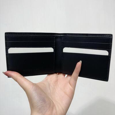 BV Mens Cassette Bi-Fold Wallet Black