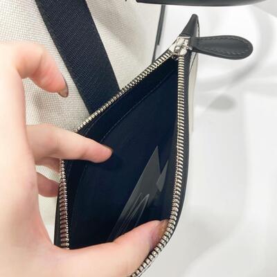 Balenciaga Navy Cabas Small Black White