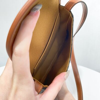 Celine Mini Besace Canvas Tan