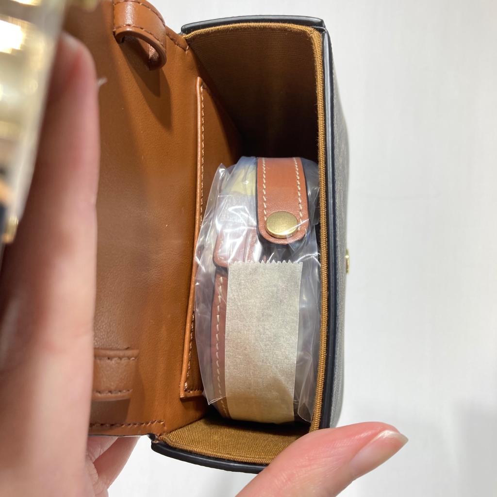 Celine Mini Triomphe Canvas Tan