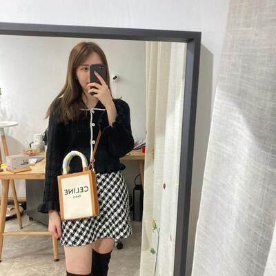 Celine Mini Vertical Cabas Natural Tan