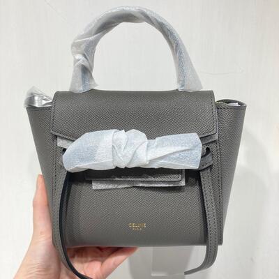 Celine Pico Belt Bag Grey