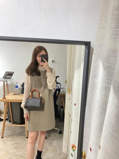 Celine Small Boston Canvas Tan