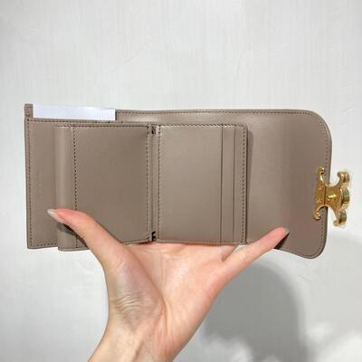 Celine Small Triomphe Wallet Pebble