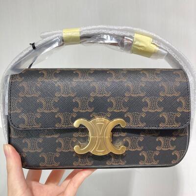 Celine Triomphe Shoulder Bag Canvas