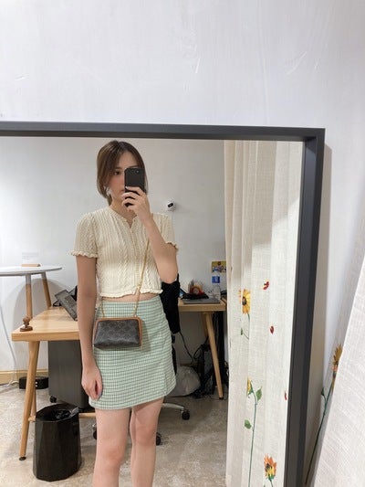 Celine Clutch On Chain Canvas Tan