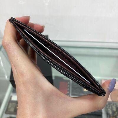 Chanel Classic Cardcase Cow Black Silver