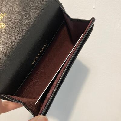 Chanel Classic Cardholder Lamb Black Gold