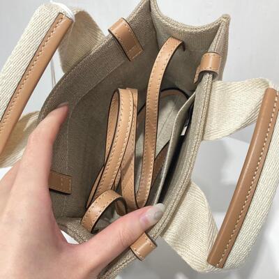 Chloe Mini Woody Tote Beige