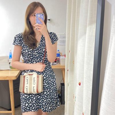 Chloe Mini Woody Tote Brown