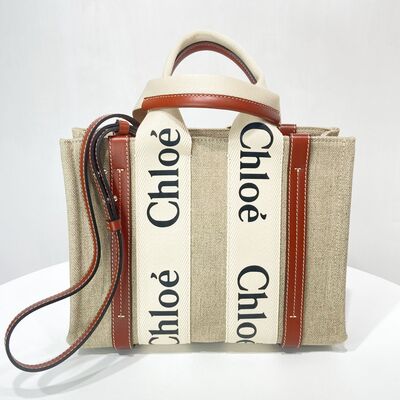Chloe Small Woody Tote Brown